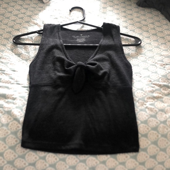 American eagle black bow tie tank top - Picture 1 of 4